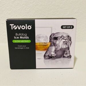 Tovolo Bulldog Ice Molds - Set of 2 - Gray
